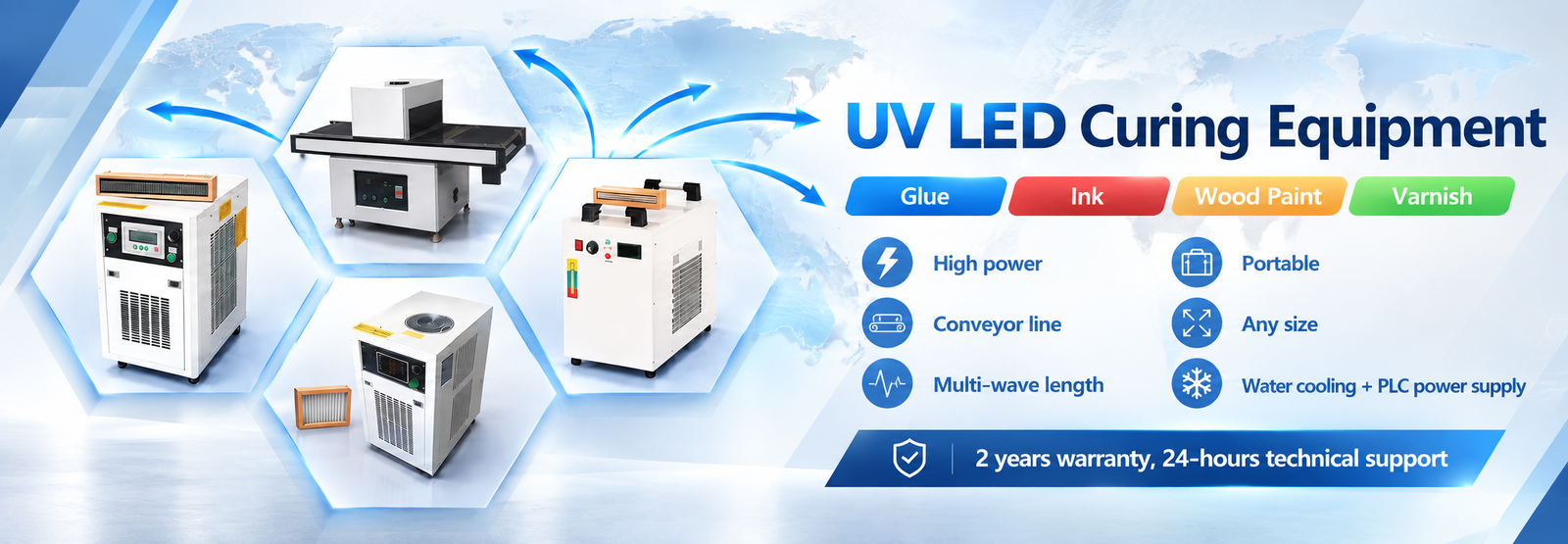 System utwardzania LED UV