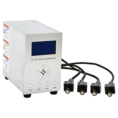 System utwardzania punktowego UV LED wielokanałowego 4CH 365nm 395nm Jednoczesne utwardzanie klejów do małych części