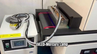 Jedna lampa UVLED + dwie lampy rtęciowe